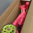 Lascoota 2-in-1 Kids Kick Scooter with Seat, 3 Wheel Scooter (Pink Blush)
