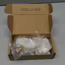 Peaha 10 Pack Cabinet Knobs T Shape Acrylic Drawer Knob Gold Decorative Hardware for Dresser Cupboards (Single Hole)