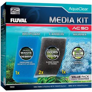 Fluval - Media Maintenance Kit for AC50 Power Filter - for Use in Freshwater & Saltwater Aquariums