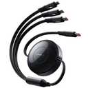 CAFELE Upgraded Retractable USB C Cable, 100W Multi Charging Cable, 3 in 1 Fast Charging Charger Cord with Type C/L/Micro USB Ports for Phone 16 15 14 Galaxy MacBook Pad, Travel for Multiple Devices