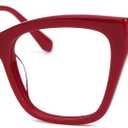 VOOGLAM Cat Eye Non Prescription Blue Light & UV400 Blocking Eyestrain Eyewear for Women in Gradient Purple Plastic Madelina
