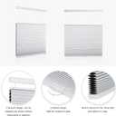MYshade Top Down Bottom Up Cordless Cellular Shades Blackout Blinds for Indoor Windows - Room Darkening Window Blinds & Shades - Easy to Install - 31" W x 72" H (White)