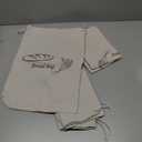 3-Pack Bread Bags for Homemade Bread Sourdough with Inner Lining, Linen Breads Bags Keeps Breads Fresh, Reusable Bread's Storage Bag, Flax Sourdough Bread's Bag's for Sourdough's Bag(17x13 In Lager)