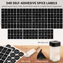 EDELHAUS Glass Spice Jars with Adjustable Rotating Lids (24 Pack)  4oz Seasoning Jars with 240 Labels, Funnel & Brush  Airtight Spice Containers for Kitchen Organization