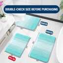 OLANLY Small Bathroom Rugs Mat 24x16, Extra Soft Absorbent Microfiber Bath Rugs, Rubber Backing, Quick Dry, Machine Washable Bath Mats for Bathroom Floor, Tub and Shower, Home Decor Accessories, Teal