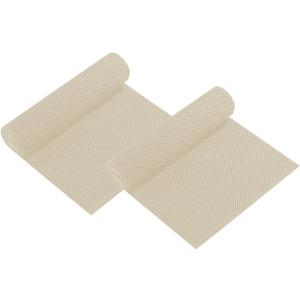 Non-Adhesive Non-Slip Shelf and Drawer Grip Liner Mat, 48x12 Inchs White 2 Pack
