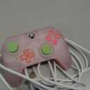 8Bitdo Ultimate Mini Wired Controller with RGB Lighting Fire Ring, Hall Effect Joysticks and Triggers, for Xbox Series X|S, Xbox One, Windows 10/11 - Officially Licensed (Translucent Pink)