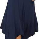 ANRABESS Womens Sleeveless Scoop Neck Tank Top Ribbed Fitted Summer Basic Slim Cute Tops 2025 (Large, White) &  DJT Women's Flowy Handkerchief Hemline Midi Skirt 2XL