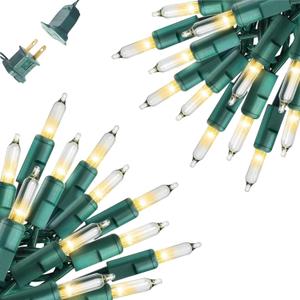 Christmas Lights Clear White 100 Count Incandescent String Light UL Certified Connectable 21feet Christmas Tree Lights for Indoor Outdoor Wedding Christmas Decorations Valentines Day Decor Green Wire