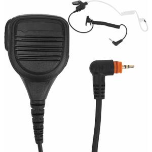 Remote Speaker Lapel Shoulder Mic with PTT earpiece for Motorola Wave Radio DLR110 TLK100 TLK110 SL300 SL1600 SL2600 SL3500e SL4000 SL7000e SL7550 SL7550e SL7580 SL7580e SL7590 SL8550 SL1K SL1M