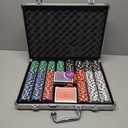 Poker Chip Set - 500PCS Poker Chips with Aluminum Case, 11.5 Gram Chips for Texas Holdem Blackjack (500pcs)