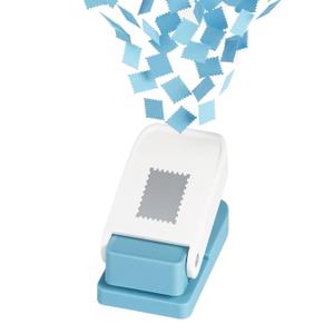 HTVRONT Stamp Punch, 1X0.8inch Postage Stamp Punch, Rectangular Stamps Shaped Paper Punch, Stamp Cutter Hole Punch for Paper Crafts, Scrapbook Supplies (1 * 1.08inch)