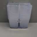 5.5 Inch Clear Square Nursery Pots with Drainage & Labels, 30Pcs Reusable Seed Starter Pots for Vegetables, Indoor Outdoor Gardening, Thick Transparent Plastic Plant Pots for Seed Starting