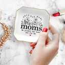 Tiny Detalles Jewelry Dish Mother’s Day for Mom – Birthday Gifts for Mom Nana Gigi, Ceramic Ring Dish for Mothers Day Decorations, Thank You Mother In Law Step Mama Gift, Christian Gifts for Women