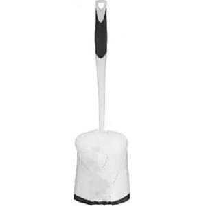 Toilet Bowl Brush and Holder Set, Freestanding Brush with Non-Slip Base Caddy, Durable Bristles and Ergonomic Handle for Bathroom Cleaning