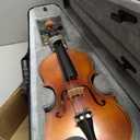 Eastar 1/4 Violin Set Fiddle for Beginners with Hard Case, Rosin, Shoulder Rest, Bow, and Extra Strings (Imprinted Finger Guide on Fingerboard), EVA-3