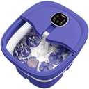 HOSPAN Collapsible Foot Spa Electric Rotary Massage, Foot Bath with Heat, Bubble, Remote, and 24 Motorized Shiatsu Massage Balls. Pedicure Foot Spa for Feet Stress Relief - FS02A