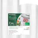 Bonsenkitchen Vacuum Food Sealer Rolls Bags, 8" x 50' & 11" x 50' Commercial Grade BPA Free Bag Rolls, Durable Customized Size Food Vac Bags for Storage and Sous Vide Cooking VB3212