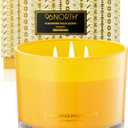 96NORTH Luxury Palo Santo Candle | Large 3 Wick Jar Candle | Up to 50 Hours Burning Time | 100% Natural Soy Wax | Relaxing Aromatherapy Aesthetic Candles | Housewarming Gift for Men and Women
