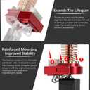 Upgraded 2Pcs 0.4mm AD5M Nozzle Kit for Flashforge Adventurer 5M/5M Pro, 280C Ceramic Heater Hotend, Rapid Heating, Red Copper Heatsink, Easy Snap-On Installation, Enhanced Stability for AD5M Hotend