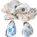 15Pcs Oyster Shells for Crafts, 4-5 Inch Natural Oyster Shells Bulk, Large Sea Shell for Crafting and DIY Painting, Beach Themes and Wedding Decor, Home Vase Fillers, and Xmas Ornaments