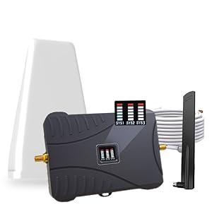 Cell Phone Booster for Home & MultiRoom,Up to 7,000 sq ft,Cell Phone Signal Booster for Band 5/12/13/17,Boost 5G 4G Data for All U.S. Carriers FCC Approved Cell Signal Booster