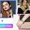 Jadive 4 Rolls 39.4 Feet Aluminium Necklace Chains 6.5 mm Twisted Links Spool Chain Jewelry Making Chains for Bracelet Necklace Jewelry Making(Colorful)