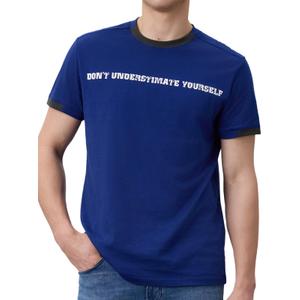 Mega Tshop Men's Cotton Short Sleeve Shirts Color Block Graphic Tee (XXL)