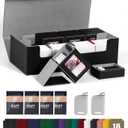 ZLCA MTG Card Storage Box 5 in 1 with 4 Pcs Small Commander Deck Box, Large Card Deck Case for TCG Magic Sports Game CardsBlack