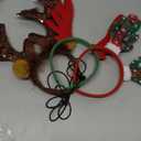 Aneco 3 Pack Christmas Reindeer Dog Headband Puppy Xmas Antlers Headwear Holiday Pet Costume Accessory (Brown,Red)