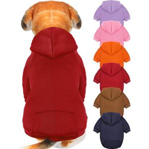 6 Pieces Dog Hoodie Dog Clothes Sweaters with Hat, Pet Winter Clothes Warm Hoodies Coat Sweater for Small Dogs Chihuahua (XS)