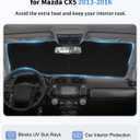 for Mazda CX5 Foldable Windshield Sun Shade for 2016 2015 2014 2013 Mazda CX-5 CX5 Custom-Fit Car Windshield Cover Sunshade UV Protector, Auto Window Shades for Front Windscreen Accessories