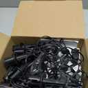 24.2ft Flickering Flame Pathway Halloween Light Decoration Outdoor, C9 String Lights Halloween Decor with Stakes, Waterproof 20 Flicker Lights for Garden, Party, Green Wire