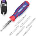 WORKPRO 15-in-1 Multi-bit Screwdriver Set Tool All in One, Portable Multi-purpose Screw-driver, Slotted/Philips/Torx/Square