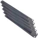 5 Pack 1U Brush Cable Manager Horizontal Rack Mount Cable Management Strip Panel for 19-inch Server Rack or Network Cabinet