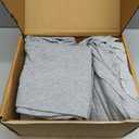 Amazon Basics 4 Piece Bed Sheet Set, 100% Cotton Jersey, Includes Super Soft, Flat and Fitted Sheets, Pillowcase, Queen, Light Gray, Solid
