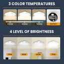 LED Canopy Light 70W 3CCT 3000/4000/5000K, 30/45/60/70W Selectable, IP65 Waterproof, LED Canopy Lights Outdoor, Dim 100-277VAC, Square Gas Station Ceiling Light for Garage Carport, 4Pack, ETL Listed