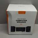 Nylavee Computer Speakers with Subwoofer, 2.1 Hi-Fi PC Speakers System with 6 Lighting Modes, Enhanced Bass, Plug and Play, USB/USB-C Powered and 3.5mm Aux in for Desktop, Monitor, Laptop, Tablet