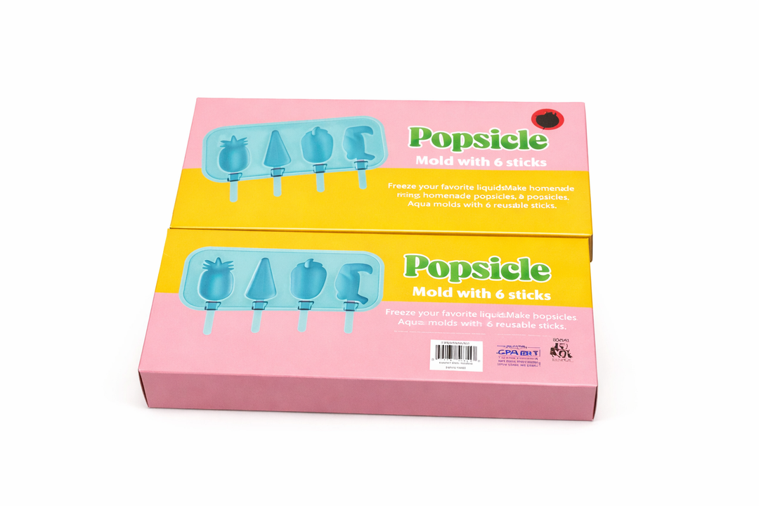 Popsicle Mold with Stick Silicone Fruit Pop 2 Pack