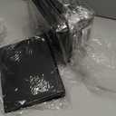 6 Pack Mini 3 Ring Binder Fits 5.5'' × 8.5'' Paper Size, 1 Inch Junior Round Ring Binder with 2 Clear Pockets, Small Black Binders for Home, School & Office, Holds A5, Half Letter Size Paper