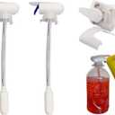 2 pack Magic Electric Automatic Fridge Tap Drink Straw Coke TV Beverage Coke Dispenser for Bottle Jug Spout Gallon Juice Beer Spill Proof Pump Milk Gallon Pump Dispenser for Home and Kitchen