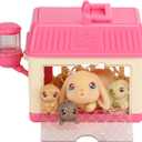 Little Live Pets Lil Baby Bunny Playset Pack, Mama Surprise Bunny Family Collection, Interactive Fold-Out Easter Baby Girl Gifts, Toy for Kids 5+