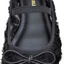 Kenneth Cole Womens Myra Mesh (9, Black Floral Mesh)