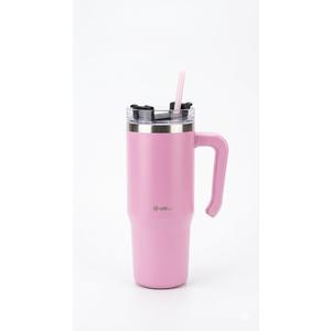 B-WELL 40oz Insulated Tumbler with Handle and Straw