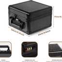 Sports & Collectible Card Storage Case with Dual Compartments + 60 Protective Sleeve Boxes – Portable Organizer for Trading Cards, Memorabilia Display (6"x9"x9")