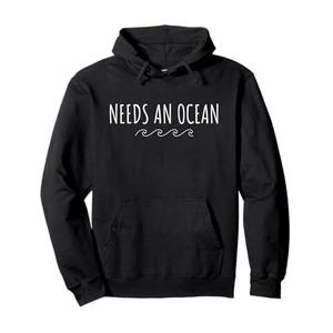 Needs and Ocean - Wave Pullover Hoodie, S