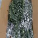 lovemoon 12 Pcs Fake Ferns for Outdoors UV Resistant Faux Fern Plants, Artificial Greenery Fern Stmes for Outside, Garden Porch & Patio Greenery Decor(12, Green)