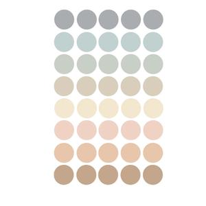 Polka Dot Wall Stickers, Kids' Bedroom Wall Decorations, Bohemian Wall Decals, Classroom Decorations, Removable Bohemian Wall Stickers.