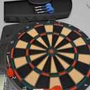 Franklin Sports Electronic Dart Board Sets - Soft Tip Electric Dartboard with Digital Scoreboard - (6) Darts Included, 15"