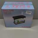 Smart Aquarium Fish Tank with Silent Water Pump, 2.4 Gallon Small Aquarium with Quick Start Kit, Temperature Display, Humidifier and RGB Lights, Perfect for Home, Office, and Decor, Black